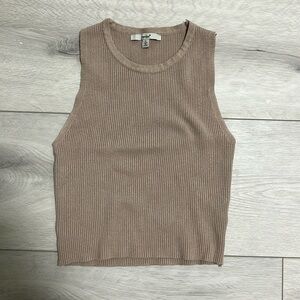 Papaya Soft Ribbed Top